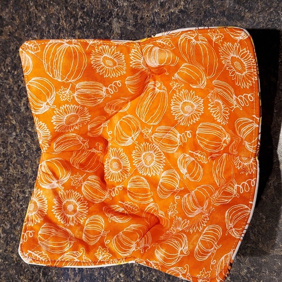 Fall/Thanksgiving reversible bowl cozies (set of two) - Picture 2 of 4